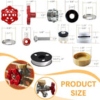 Outdoor Faucet Repair Kit, Frost-proof Valve Leak ASSE 1019-A Repair Kit, Anti-Siphon Valve VACVBKX1B Vacuum Breaker Repair Kit, Wall Hydrant Complete Replacement Kit, Hose Faucet Fitting Repair Kit