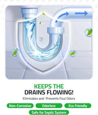 PEQUA INDUSTRIES Main Line Cleaner - Heavy-Duty Main Drain Opener for Drain Pipes, Sewer Lines and Septic Tanks, Dissolves Hairs and Organic Matter, Safe for All Septic Systems (1 Gallon (Pack of 1))