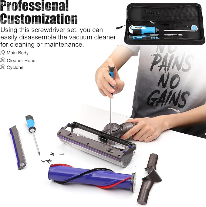 Customized Screwdriver Compatible with Dyson V6 V7 V8 V10 V11 V12 V15 Vacuum Cleaner, Screwdriver Set for Maintenance and Cleaning Disassembly