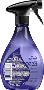 Febreze Fabric Spray, Fabric Refresher Essentials, Odor Eliminator for Strong Odor, Includes Lavender & Eucalyptus Essential Oil, Vetiver & Vanilla Essential Oil, 12.5 Oz (Pack of 3)