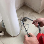 Flex-Shaft Sewer Descaling Chain - Drain Clog Remover Tool for 16mm Pipes, Drill-Powered PVC Pipe Maintenance, Spring Drain Opener for Sinks, Toilets, Boilers