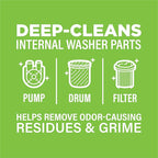 Affresh Washing Machine Cleaner, Helps Power Away Odor Causing Bacteria & Grime Deep Inside Pump, Valve & Hoses, 6 Time Release Tablets, 6 Month Supply