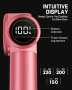 Fanttik C8 Nano Easyswap Cordless Electric Scissors with LED Display, Type-C Rechargeable Cardboard Cutter with 2 Blades, EasySwap Blade Change, LED Light, for Thin Cardboard Box Carpet Leather, Pink