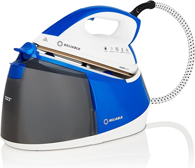 1500W Ironing Station with Ceramic Soleplate, Iron Lock for Easy Carry, 1.5 Ltr Removable Water Tank and Auto Shut-Off, Digital Display, Continuous Home Steam Iron