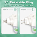 Mosquito Repeller Indoor Use, Electronic Mosquito Repellent Plug in Wall Outlet, Include 1 Pack 280 Hr Refills for Home, Bedroom, Office