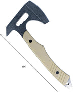 ASR Tactical Full Tang Axe with Pry Bar Handle Blade - Gray