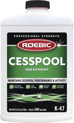 Roebic K-47-Q Cesspool Treatment: Prevents Clogging, Buildup, Exclusive Bacteria Digests Paper, Destroys Sludge - 32 Ounces, White/Green