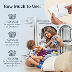 Miss Mouth’s Messy Eater Stain Treater Stain & Suds Duo Pack - 3 Pack Spray and 30 Pack Detergent Sheet bundle - Newborn & Baby Essentials - Food, Grease, Coffee Off Laundry, Underwear, Fabric