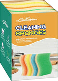 Scrub Sponge, 8 Pack Dual-Sided Temperature-Responsive Scrubber - Non-Scratch - Multipurpose Dish Sponges for Kitchens, Bathrooms, and Outdoor Use - S Shape