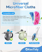 Steam Cleaner Accessories Universal Reusable Steam Mop Pads Compatible with Bissell Steam Shot Handheld Steam Cleaner Attachments Washable Microfiber Cloth, 14 Pack