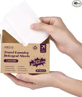Poesie Travel Laundry Detergent Strips 40 Sheets Liquidless Laundry Soap Sheet for Travel Dorm Home Lavender