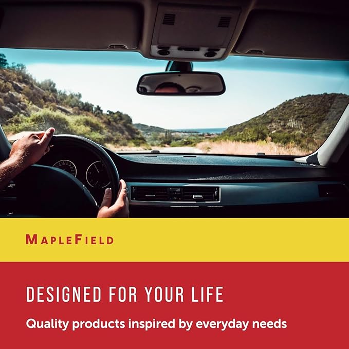 Maplefield - Windshield Washer Fluid Concentrate - All-Season, Streak-Free Car Window Cleaner - 8 fl oz, Makes 40 Gallons - Easy Capful Measurement
