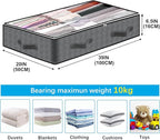 BiCINE 8 Pack Under Bed Storage Containers, 90L Collapsible Closet Organizers and Storage Bins, Underbed Storage Bags for Wrapping Paper, Blanket, Towels, Clothes, Comforter, Sweaters, Linen Sheet