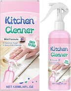 Kitchen Cleaner Spray, No-Scrub Cleaning Power, 7.5x4.7x17cm, Dirt Clean Spray, All Purpose Stain Removal, Efficient Grime Elimination, For Counter Cabinet Barbeque