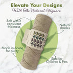 100% Organic Hemp Cord, Twine, String for Jewelry, Beading, Macrame, Crafts, 23 Bees (10 lb.) Natural