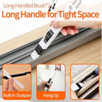 Window Track Cleaner Tools Set - 8 Pcs Groove Cleaning Brush Kit, for Sliding Door Track, Shutter, Sill, Tile Lines, Sink