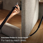 Miele Duoflex Total Care Vacuum Cleaner, Cordless and Bagless Multi-Use, Multi-Floor Flexible Stick Vacuum with 4 Attachable Brushes and Accessories, in Obsidian Black / Rose Gold