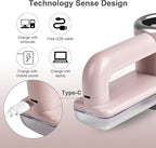 iRUNTEK Rechargeable Fabric Shaver｜3-Speed Lint Shaver with LED Display & Large Lint Bin｜Sweater Shavers to Remove Pilling & Fuzz｜Lint Remover for Clothes & Furniture with Type-C Fast Charging, Pink