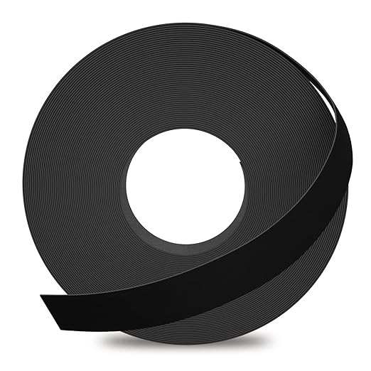 GSCIT Club Black Edge Banding, 1 inch x 100ft Melamine Edge Banding with Hot Melt Adhesive Preglued Cabinet Edge Banding Flexible Black Veneer Edging
