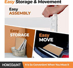 HOMEDANT 35.9" W 5 Tier Heavy Duty Garage Shelving Adjustable Metal Rack Storage Shelves Standing Shelf Unit Organizers Pantry Closet White 2Pack