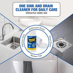 Sink Drain Cleaner Powder: Household Drain Clog Remover for Sink Shower Tub Kitchen Bathroom Pipes Floor Drains - Easy-to-Use Home Unclogging Opener (4 Pack)
