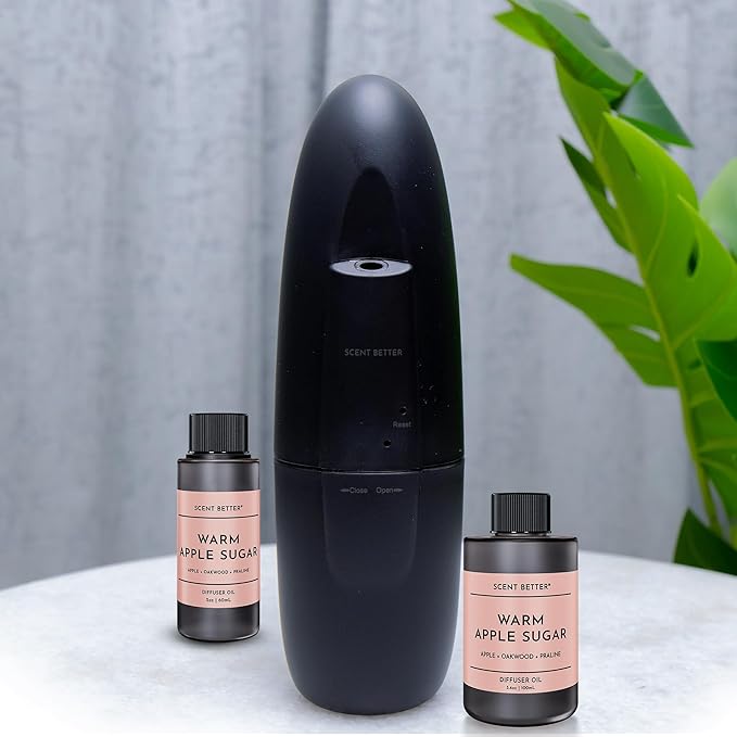 Scent Better Warm Apple Sugar Aroma Essential Oil Blend: an Aromatherapy Blend of Apple, Oakwood, and Praline for Ultrasonic Diffusers & Nebulizers (3.3 Fl Oz, 100 mL)