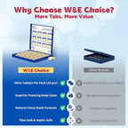 W&E Choice Garbage Disposal Cleaner and Deodorizer Tablets - 26 Pack, Powerful XL Foaming Tablets, Citrus Scent Sink Cleaner and Deodorizer, Septic Safe Kitchen Cleaning Care, 1-Year Supply