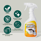 Clean Up Kitchen Oil Stains Spray: Foam Cleaner Spray Cuts Through Baked-On Grease on Ovens Stove Tops Grills - Heavy Duty Kitchen Degreaser & Cleaner for Multi-Surface Cookware & Countertop