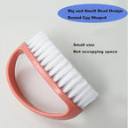 2 Pack Scrubbing Brushes for Cleaning, Heavy Duty Scrub Brush Nylon Stiff Bristles,Scrubber Cleaner Brush for Bathroom,Showe,Sink,Kitchen,Bathtub,Floor,Multi-Purpose Cleaning Brush -Small Size