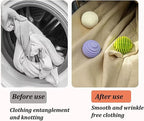 3PCS Reusable Magic Laundry Balls TPR Soft Anti-Winding Clothes Cleaning Tools (Orange)