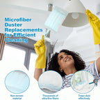 320 Pcs Disposable Dusters Refills 180° Multi Surface Replacement Bulk Heavy Duty Dusters for Ceiling Fan Cleaning with Microfibers Unscented(Bright Colors)