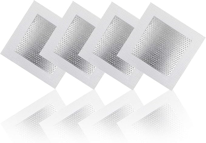 8pcs Drywall Repair Patch, 4" x 4" Drywall Patch Self Adhesive Aluminum Wall Repair Patch Kit
