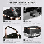 Steam Cleaner, Portable Steamer for Cleaning, Multipurpose Cleaning Steamer with Replacement Heads for Home, Dirt, Grease, Grout, Tile,Floor, Car Detailing