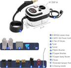 Steam Cleaner,15s Heat-Up,1.4L Tank,Steamer for Cleaning with 10 pcs Accessories,Multi-2500W High Temperature and Pressure handheld steamer,Steam Clea (6-【02】White)