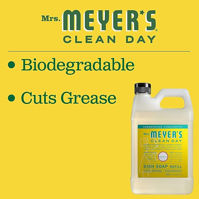 Mrs. Meyer's Dish Variety Pack Scent, 1 Dish Soap, 1 Dish Soap Refill, 2 CT
