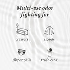 Fresh Wave Original Odor Eliminating & Deodorizing Packs - Bag of 6 & Fresh Pod Case - Safer Odor Relief for Small Spaces, Natural Plant-Based Odor Eliminator, Odor Absorbers for Home