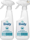 Lively Laundry Stain Remover (2 Pack), Fragrance-Free, Biodegradable Formula
