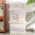 15 Quart Stackable Plastic Storage Bins with Lids,Container to Organize Shoes and Crafts on Closet Shelves,Garage, Totes, Tubs Boxes Organizing 4 Pack (4L)