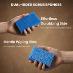 Kitchen Sponges, 12 Count, Non-Scratch Scrub Sponge, Dual Sided Cleaning Sponges for Dishes, Kitchen, Bathroom