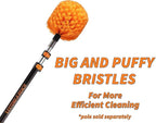 Cobweb Duster Head Brush // Spider Web Brush for Outdoor & Indoor Web Cleaning // Twist-On Corner Duster Fits Standard Acme Threaded Extension Poles // Best Cobweb Brush Head (Pole Sold Separately)
