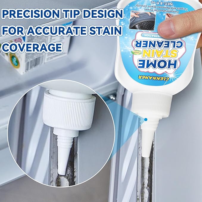 Mold Stain Cleaner Gel, 8 Fl oz All-Purpose Gel for Home Use on Washing Machine Gasket, Bathroom Grout, Sink, Shower, Caulk, and Front Loader Seal