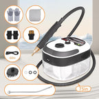 Handheld Pressurized Steam Cleaner,2500W Handheld High Temp Portable Cleaning Machine, Cleaning for Couch, Auto, Floor and More (White)