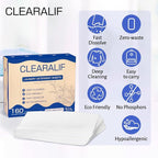 Laundry Detergent Sheets Up to 320 Loads, Fresh Linen - Great For Travel,Apartments, Dorms,CLEARALIF Laundry Detergent Strips Eco Friendly & Hypoallergenic (80 Sheets, Pack of 2)