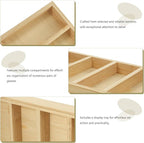 BESTonZON Sunglasses Organizer Tray with 5 Compartments, Eyeglass Storage Holder for Desktop, Sunglass Display Case for Home and Office