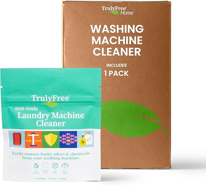 Laundry Washing Machine Cleaner - Wash & Cleans Front Load & Top Load Washers -Tub Cleaner & Deodorizer (1-Use)