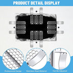 Drywall Repair Clips, 20 Pack Stainless Steel Wall Patch Kit with 40 Screws for 1/2 Inch Sheetrock, Professional Drywall Hole Repair Solution for DIY Home Repair