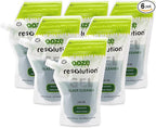 Ooze Resolution Gel Glass Cleaner (6 Pack 240ML Each) - Liquid Cleaning Solution Natural Clay-Based Non-Toxic Formula Glass and Metal Cleaner - Reusable - Non Abrasive Grunge Off
