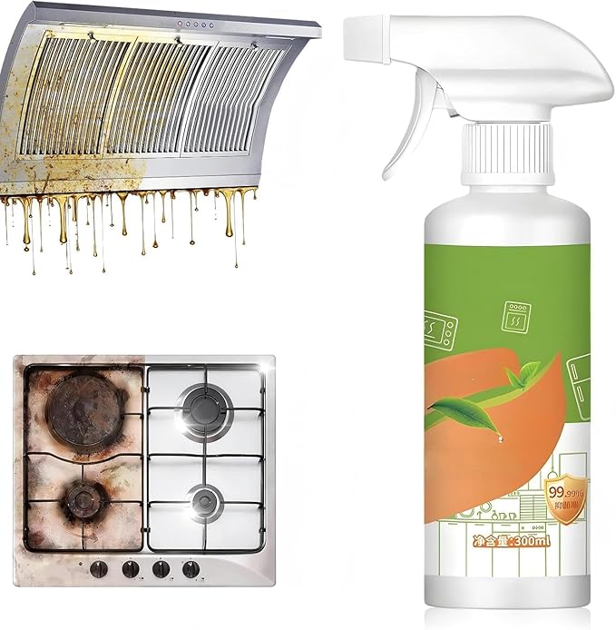 Fly Spray Clèanse Household Formula,Kitchen Appliance Cleaner Spray,Multi-Purpose Degreaser for Oven,Stove, Range Hood & Countertops, Gentle Formula for Daily Cleaning, Fresh & Easy Wipe Clean, 300 ml