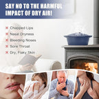 G GOOD GAIN Wood Stove Steamer - Cast Iron Stove Humidifier with Large Opening Top | Oval Bowl Fire Place Pot for Home Heating Decorative | Matte Finish & 2.7 Quart, Green