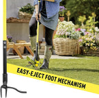 Jardineer Weed Puller Tool, 45" Stand Up Weed Remover Tool with Reinforced All-Steel Handle & 4-Claw Steel Head, Heavy Duty Manual Weeder for Garden Lawn Yard, Easily Remove Weeds Without Bending